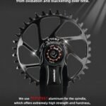 STONE MT-002 3-Bolt MTB Crankset 7050-T7451 CNC Aluminum Mountain Bike Crank Arm for SRAM 3-Bolt Direct Mount Chainring, Standard / WIDE / DH Axle
