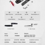 STONE MT-002 3-Bolt MTB Crankset 7050-T7451 CNC Aluminum Mountain Bike Crank Arm for SRAM 3-Bolt Direct Mount Chainring, Standard / WIDE / DH Axle