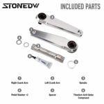 STONE Road Bike Crankset Easton Interface 7050 Aluminum CNC Crank Arms with TC4 Titanium Spindle FC-RD005