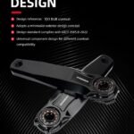 STONE MT-002 3-Bolt MTB Crankset 7050-T7451 CNC Aluminum Mountain Bike Crank Arm for SRAM 3-Bolt Direct Mount Chainring, Standard / WIDE / DH Axle