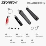 STONE Road Bike 3-Bolt Crankset | CNC Aluminum Racing Crank Arms | 7075 / 7050 Alloy | 155–175mm DUB 29mm FC-RD003 gravel bike