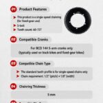 STONE 144bcd 60T-72T Fixed Gear Chainring 5mm thickness enhanced AL7075 T651 CNC Anodized Track Bike fixie Single Speed Chainwheel 1/8 Chain