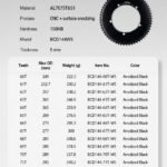 STONE 144bcd 60T-72T Fixed Gear Chainring 5mm thickness enhanced AL7075 T651 CNC Anodized Track Bike fixie Single Speed Chainwheel 1/8 Chain