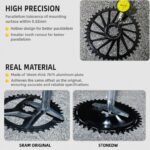 STONE Chainring Direct Mount 8 bolts 6.5mm offset Narrow Wide Single Chainring 36T-46T for SRAM DUB WIDE Road/Gravel Crankset AXS Flattop & Shimano KMC Chain