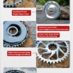 STONE Chainring Direct Mount 8 bolts 6.5mm offset Narrow Wide Single Chainring 36T-46T for SRAM DUB WIDE Road/Gravel Crankset AXS Flattop & Shimano KMC Chain