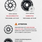 STONE Direct Mount Chainring 6mm offset 3 bolts interface GXP Narrow-Wide Single Chainring for MTB & Gravel Bike (26T-40T)