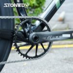 STONE Chainring Direct Mount 8 bolts 6.5mm offset Narrow Wide Single Chainring 36T-46T for SRAM DUB WIDE Road/Gravel Crankset AXS Flattop & Shimano KMC Chain