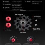 STONE 12-Speed Rear Derailleur Pulley Wheel CNC POM Jockey Wheel | Built for Shimano 12-Speed Chains