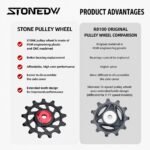 STONE 12-Speed Rear Derailleur Pulley Wheel CNC POM Jockey Wheel | Built for Shimano 12-Speed Chains