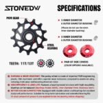 STONE 12-Speed Rear Derailleur Pulley Wheel CNC POM Jockey Wheel | Built for Shimano 12-Speed Chains