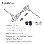 Stone AL7075 Aluminum Chainring Bolts 5pcs M8 6mm 7mm Lightweight CNC Chain Wheel Screws for MTB Road Bicycle Bolt Chain Wheel Screws Torx T30