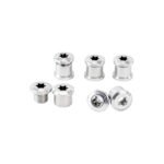 Stone AL7075 Aluminum Chainring Bolts 5pcs M8 6mm 7mm Lightweight CNC Chain Wheel Screws for MTB Road Bicycle Bolt Chain Wheel Screws Torx T30