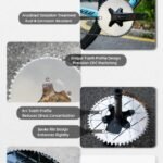 STONE 110BCD Aero Full-Cover Chainring for Shimano R7100 / R8100 / R9200 44 60T