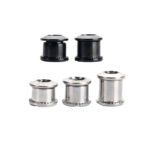 Stone CrMo Steel Chainring Bolts 5pcs M8 7.5/8.5/10.5mm Bicycle Chainring Screws for Road Bike MTB Crankset Silver Black