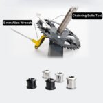 Stone CrMo Steel Chainring Bolts 5pcs M8 7.5/8.5/10.5mm Bicycle Chainring Screws for Road Bike MTB Crankset Silver Black