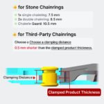Stone CrMo Steel Chainring Bolts 5pcs M8 7.5/8.5/10.5mm Bicycle Chainring Screws for Road Bike MTB Crankset Silver Black