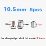 Stone CrMo Steel Chainring Bolts 5pcs M8 7.5/8.5/10.5mm Bicycle Chainring Screws for Road Bike MTB Crankset Silver Black