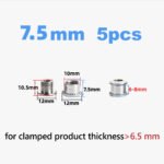 Stone CrMo Steel Chainring Bolts 5pcs M8 7.5/8.5/10.5mm Bicycle Chainring Screws for Road Bike MTB Crankset Silver Black