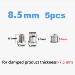 Stone CrMo Steel Chainring Bolts 5pcs M8 7.5/8.5/10.5mm Bicycle Chainring Screws for Road Bike MTB Crankset Silver Black