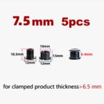 Stone CrMo Steel Chainring Bolts 5pcs M8 7.5/8.5/10.5mm Bicycle Chainring Screws for Road Bike MTB Crankset Silver Black