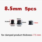 Stone CrMo Steel Chainring Bolts 5pcs M8 7.5/8.5/10.5mm Bicycle Chainring Screws for Road Bike MTB Crankset Silver Black