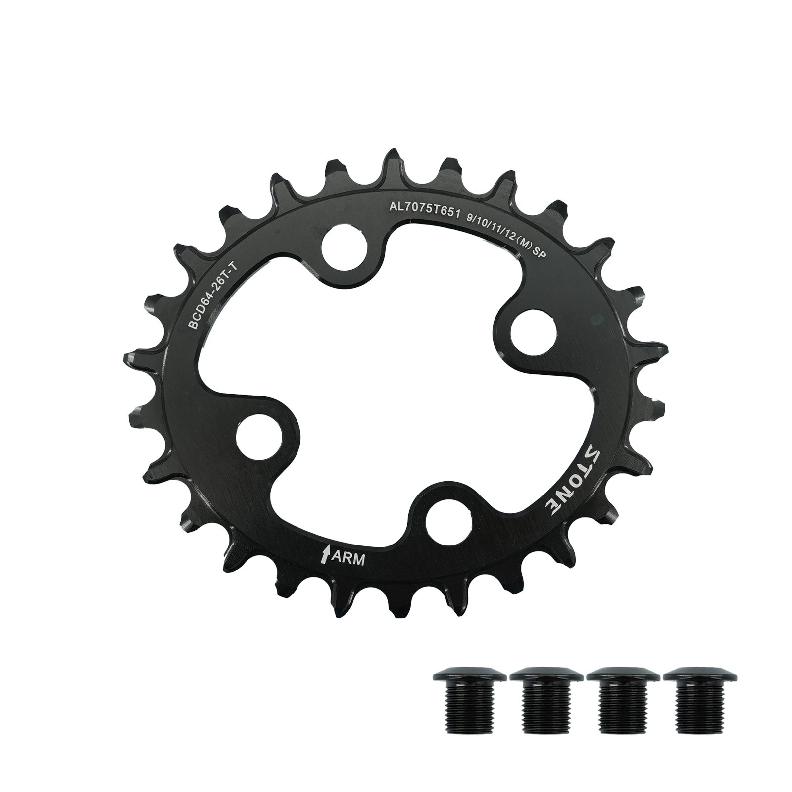 Stone シマノ XT M780 M785 MTB バイク用 64BCD オーバル ナローワイド