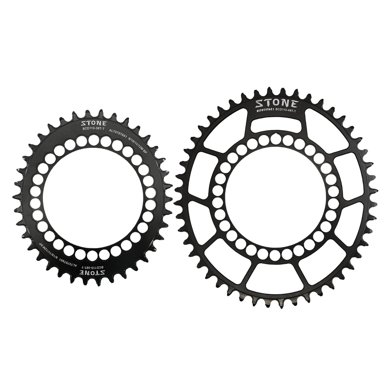 stone oval chainring 110bcd for road bike - Stone Bike Chainrings