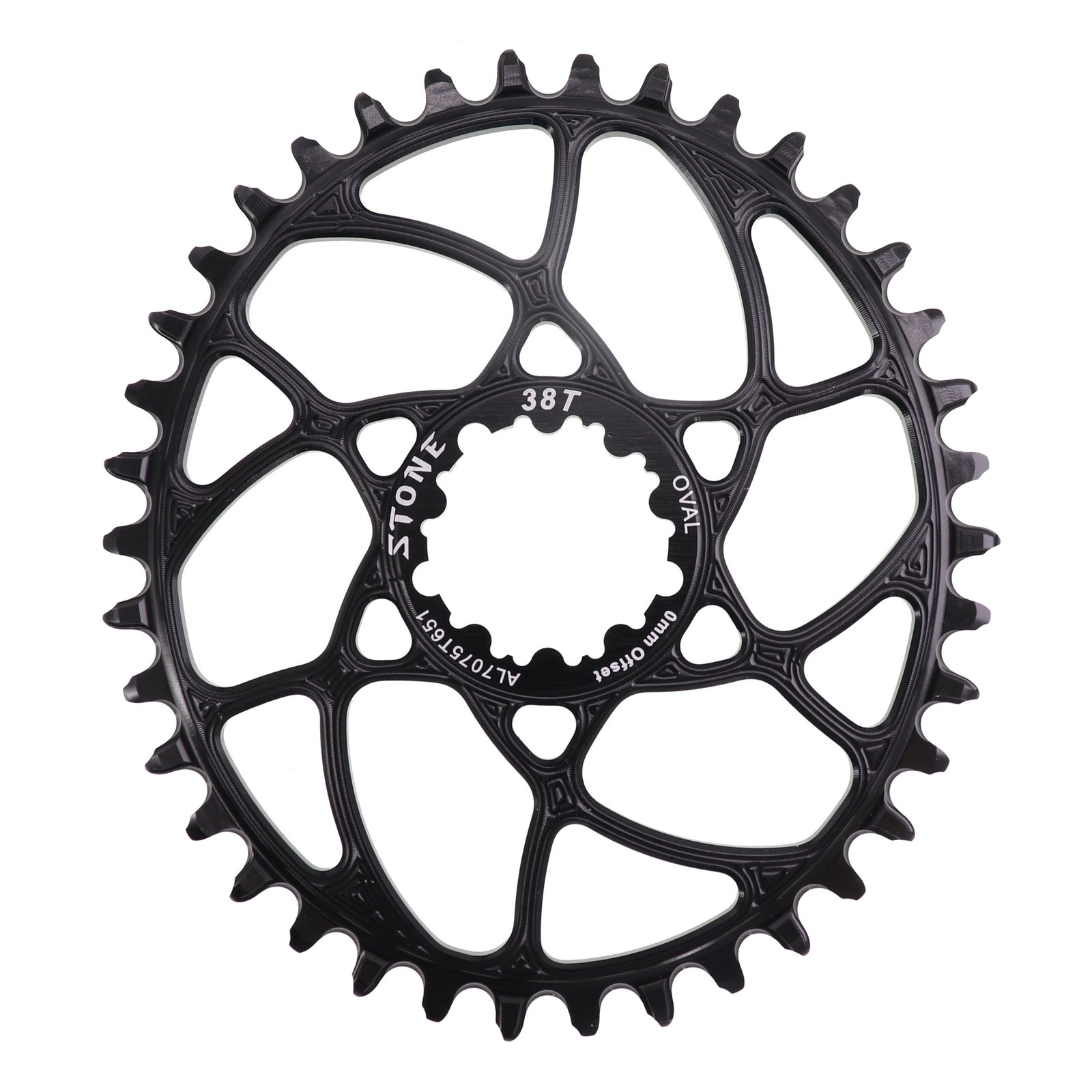 Stone 0mm offset Oval Chainring for Sram GXP Direct Mount - Stone ...
