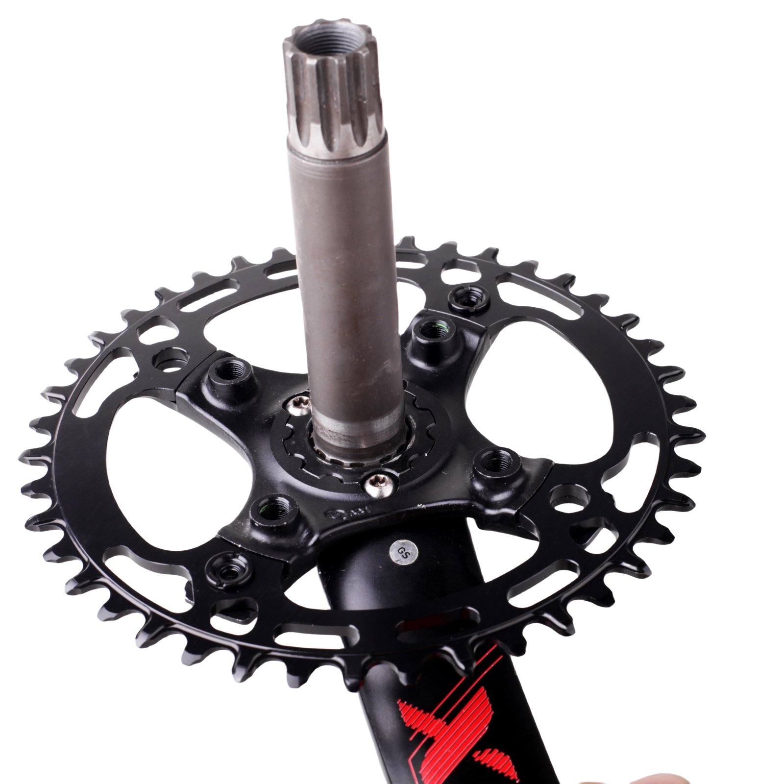 FOURIERS PCD 120 Corona Catena Per MTB 36T/38T/40T/48T, Compatibile Shimano E Sram, Include Viti