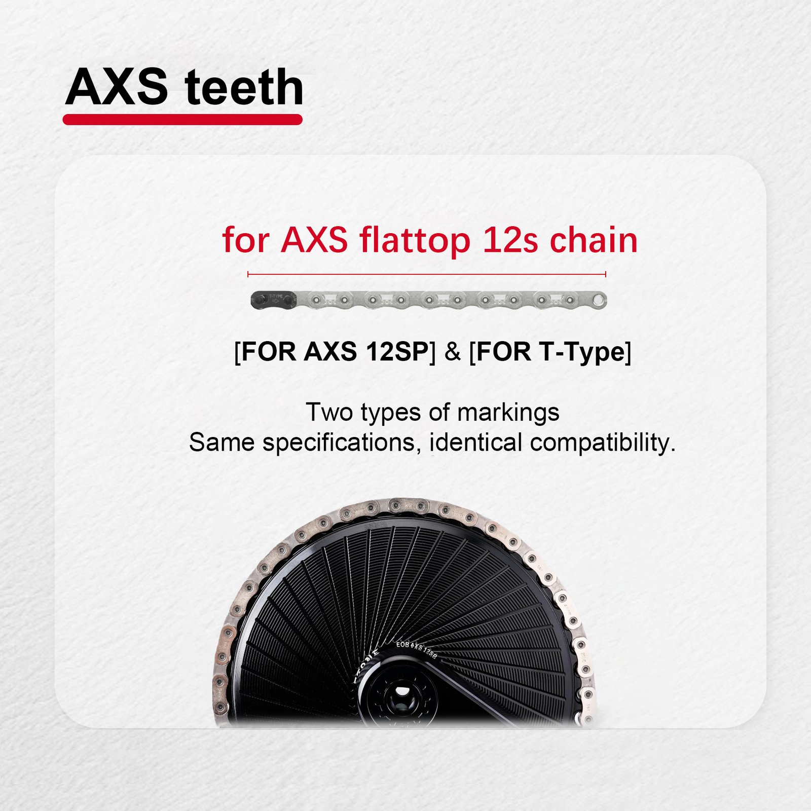 Stone Round Chainring for Sram AXS Flattop Chain 8 Holes - Stone ...