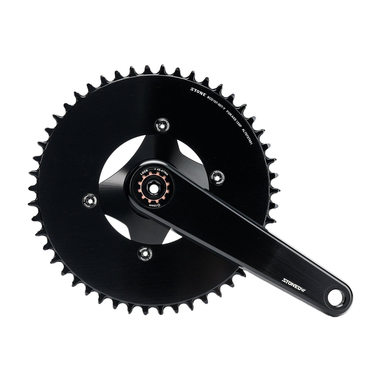 Stone Round Chainring 107BCD for Sram Force AXS 12S Crankset MTB Road Bike Chainwheel 34 36 40 42 54 56 58 60T 8 Stone Round Chainring 107BCD for Sram Force AXS 12S Crankset MTB Road Bike Chainwheel 34 36 40 42 54 56 58 60T