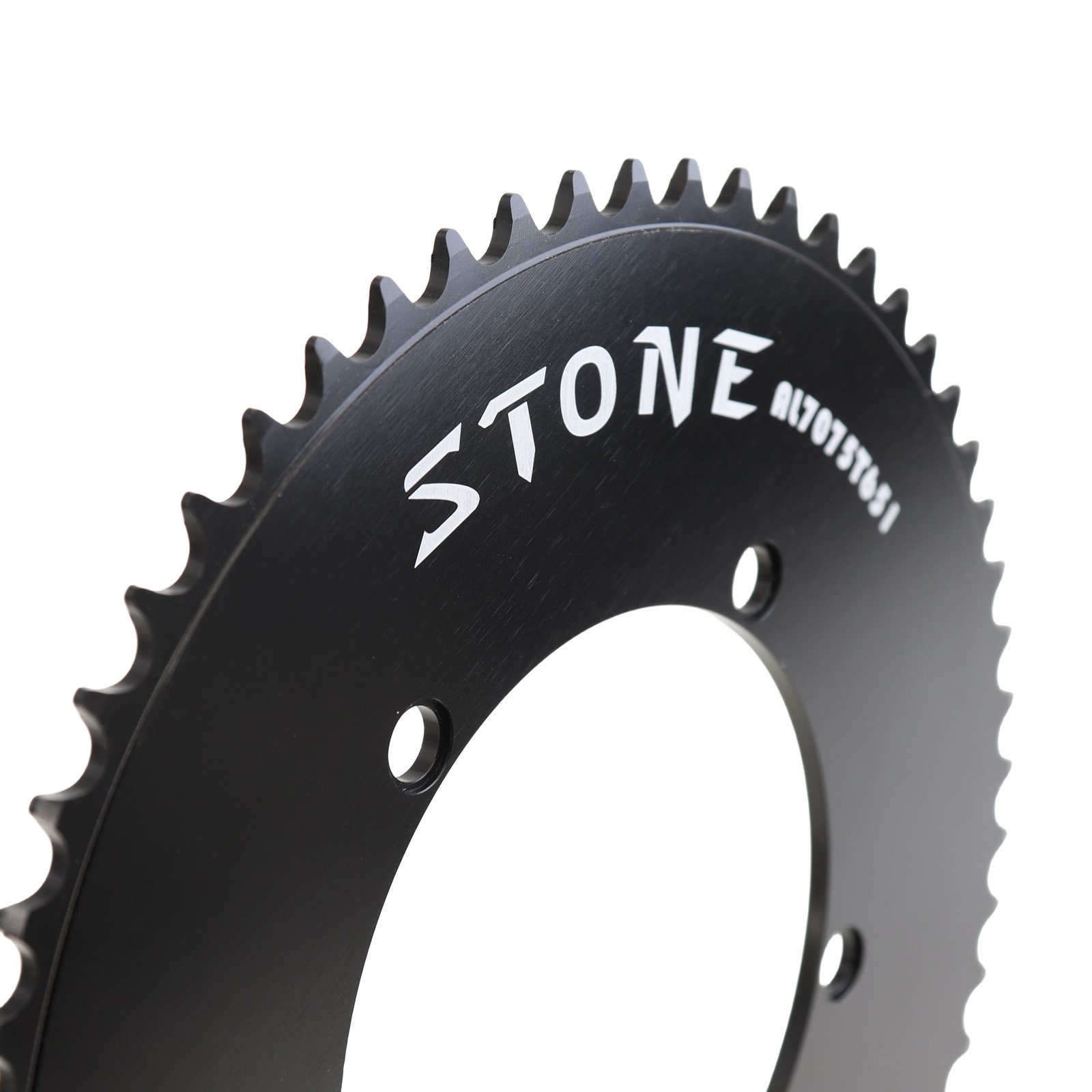 Stone 130 BCD Chainring for Single Speed Fixed Gear Fixie Track Bike Round 42T-60T Chainwheel 1/2" x 1/8" Chain