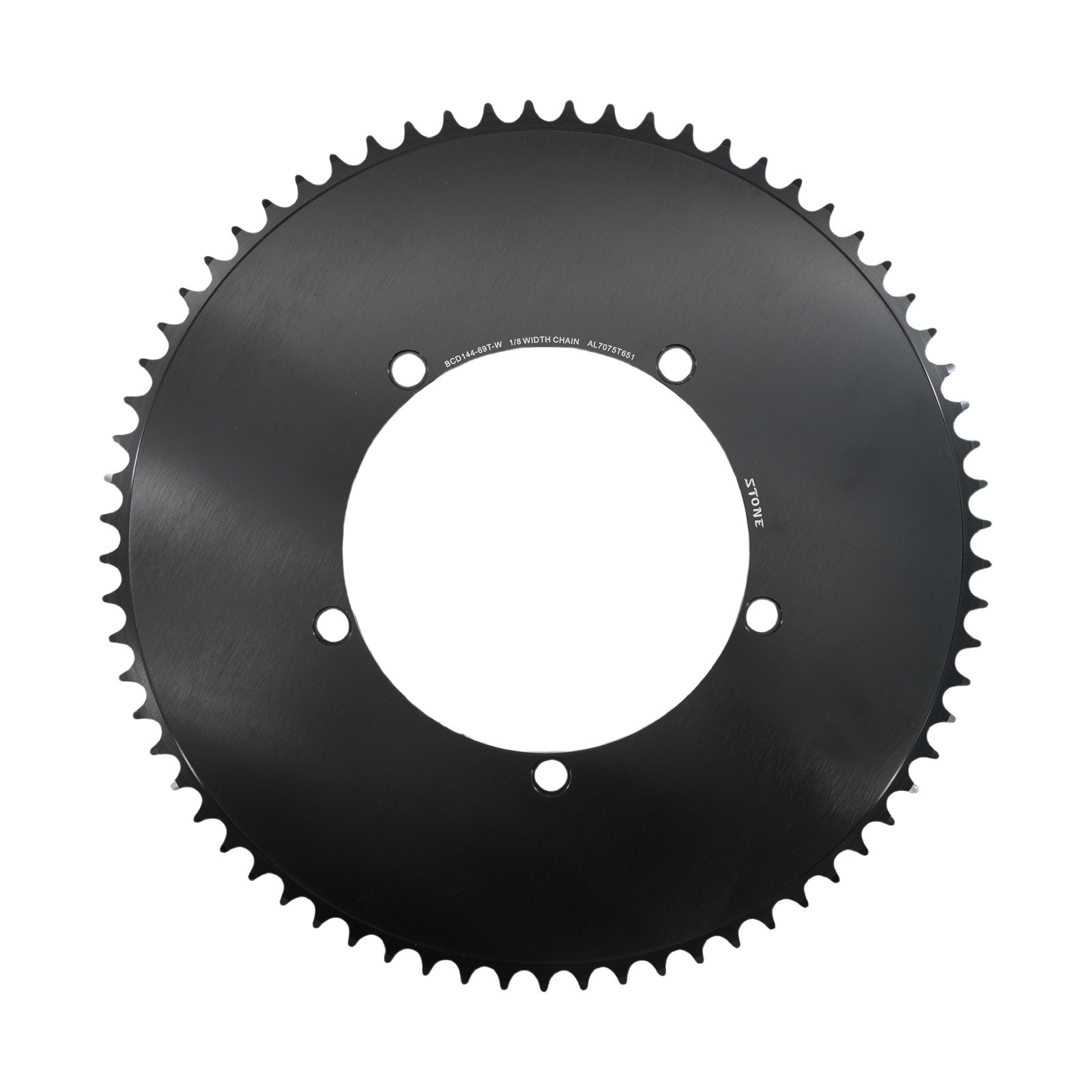Stone 144BCD Round Chainring 42T-70T for Fixed Gear Track Bike Fixie Single Speed Bicycle 5-Bolt 1/2" x 1/8" Chain 7075 Aluminum Chainwheel
