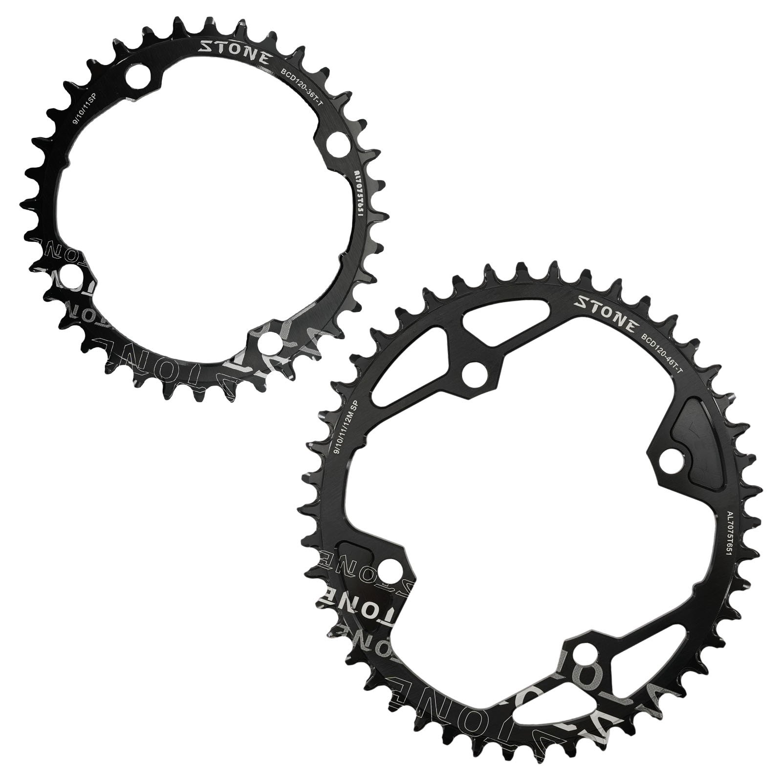 Stone Chainring Oval 120BCD 36 38 40T 44 46T 48T road Bike MTB ChainWheel Tooth Plate for sram X9 XX