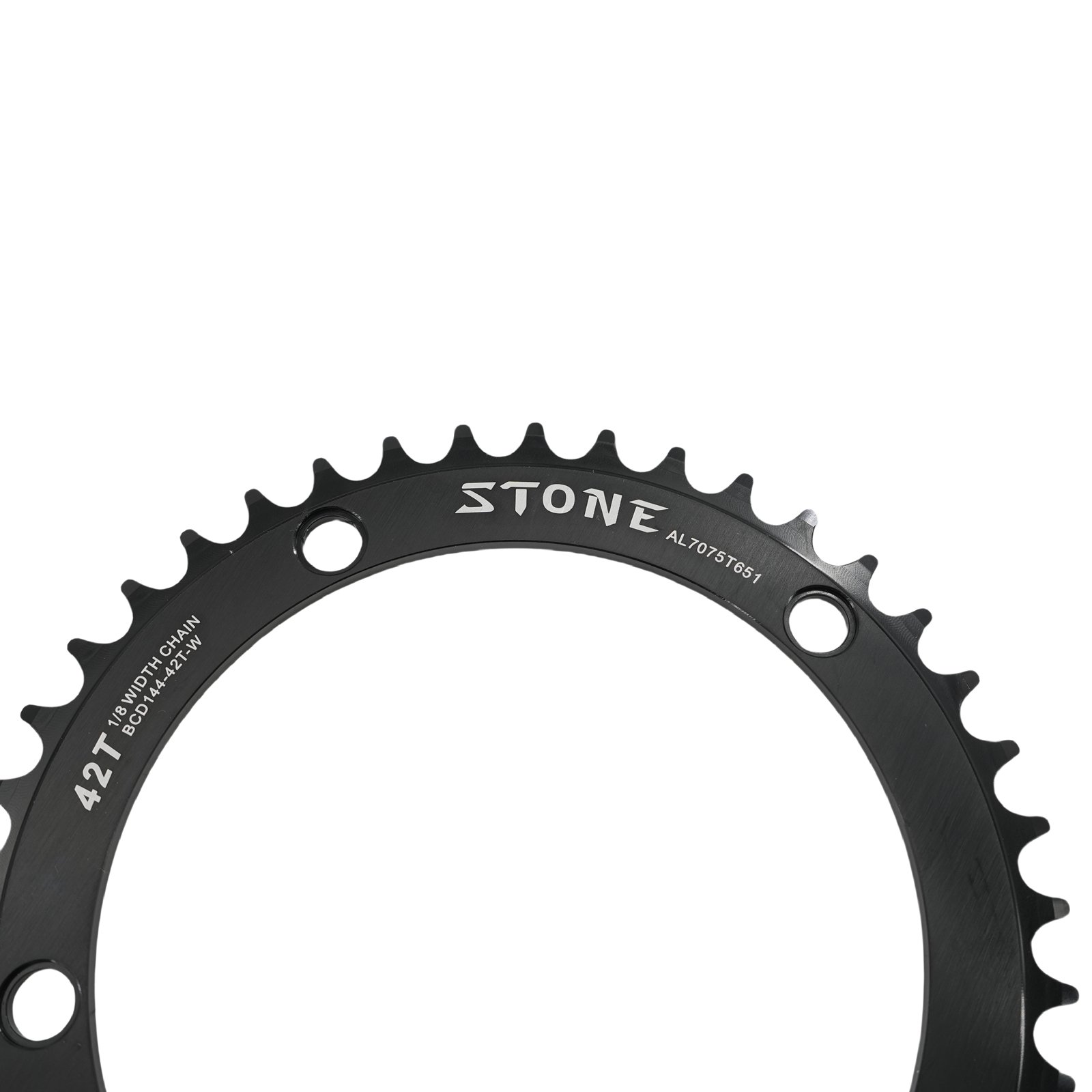 Stone 144BCD Round Chainring 42T-70T for Fixed Gear Track Bike Fixie Single Speed Bicycle 5-Bolt 1/2" x 1/8" Chain 7075 Aluminum Chainwheel