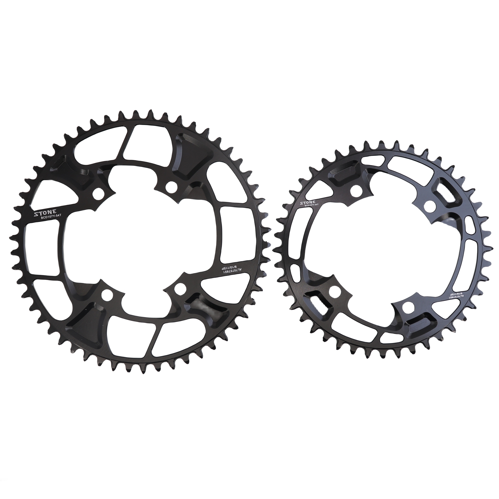 STONE 107BCD Bike Double Chainring Round 2X for Sram FORCE
