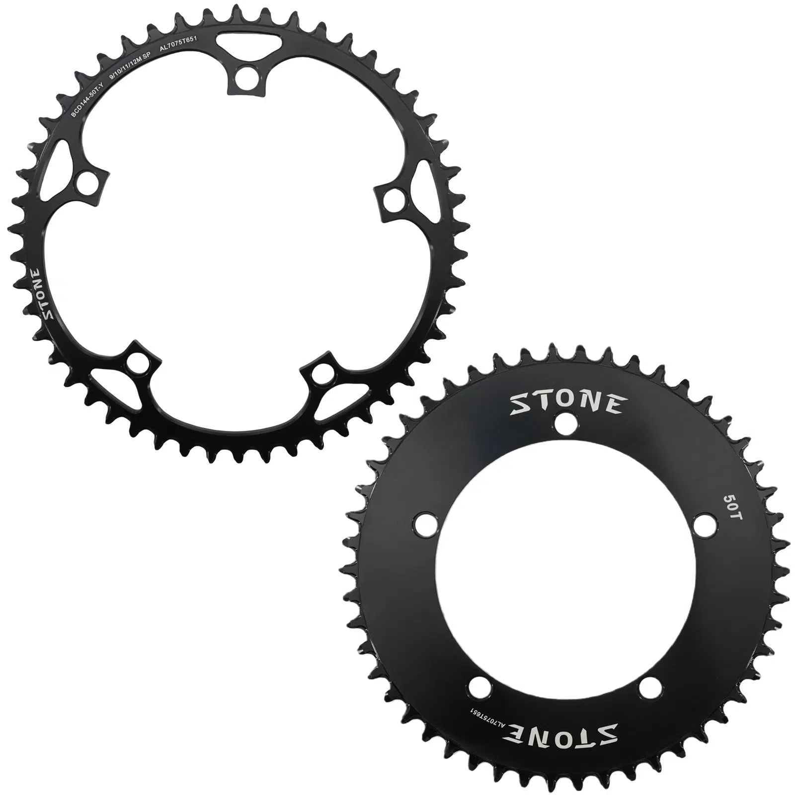 Stone 144BCD フィクシーバイク用ラウンドチェーンリング ナローワイド