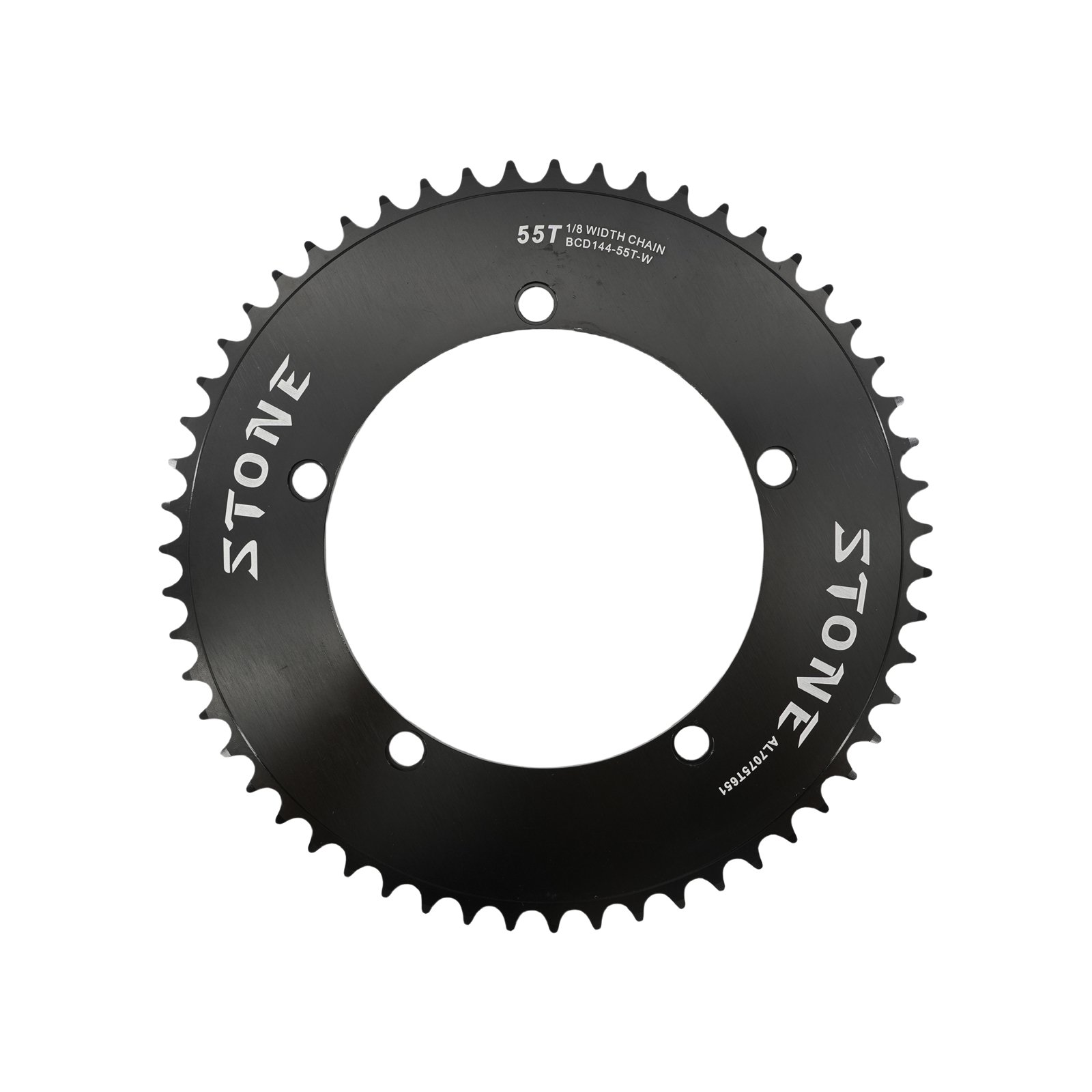 Stone 144BCD Round Chainring 42T-70T for Fixed Gear Track Bike Fixie Single Speed Bicycle 5-Bolt 1/2" x 1/8" Chain 7075 Aluminum Chainwheel
