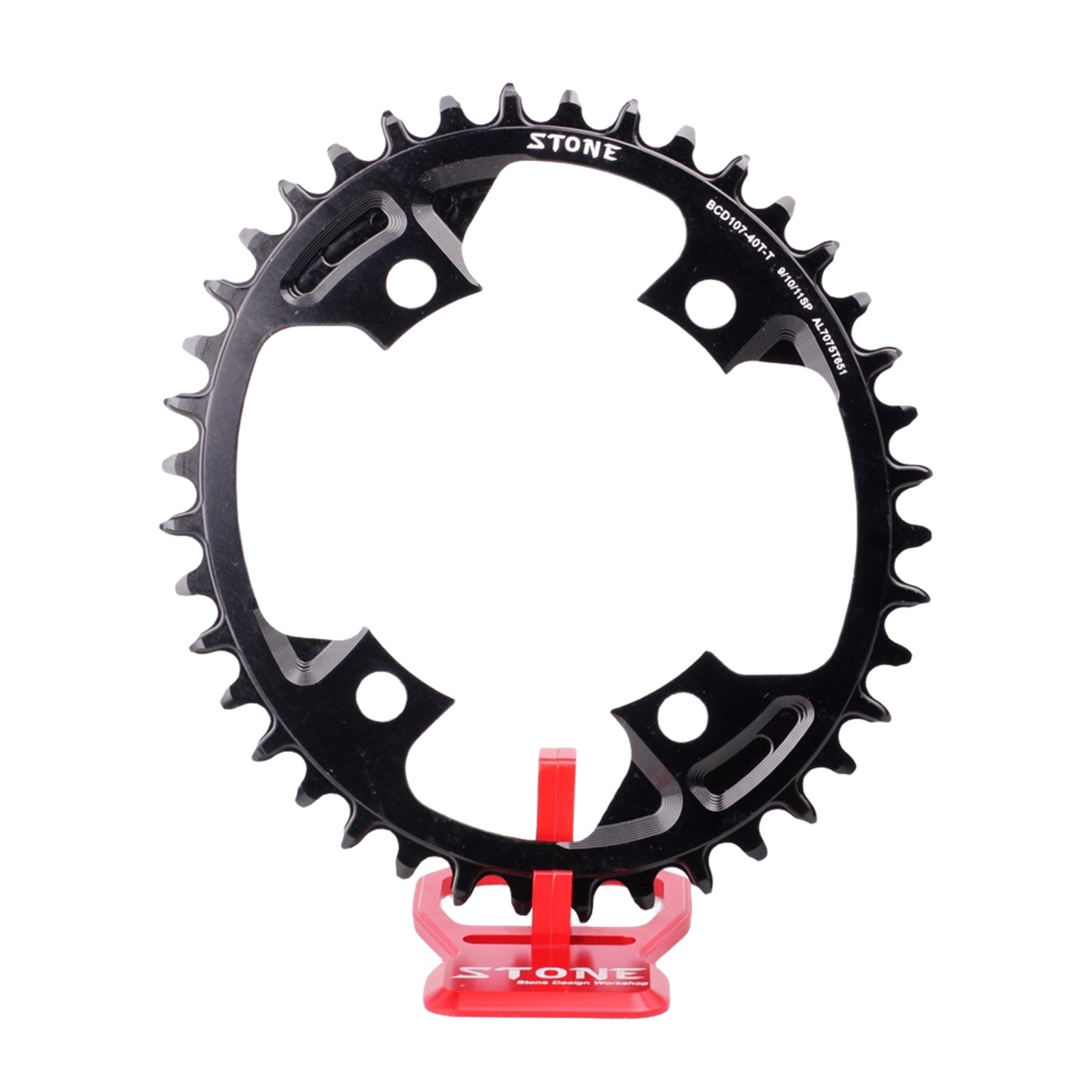 EMSea Plateau Ovale 96 BCD – 32/34/36/38 Dents – Alliage Alu – Pour VTT – Large/Étroite