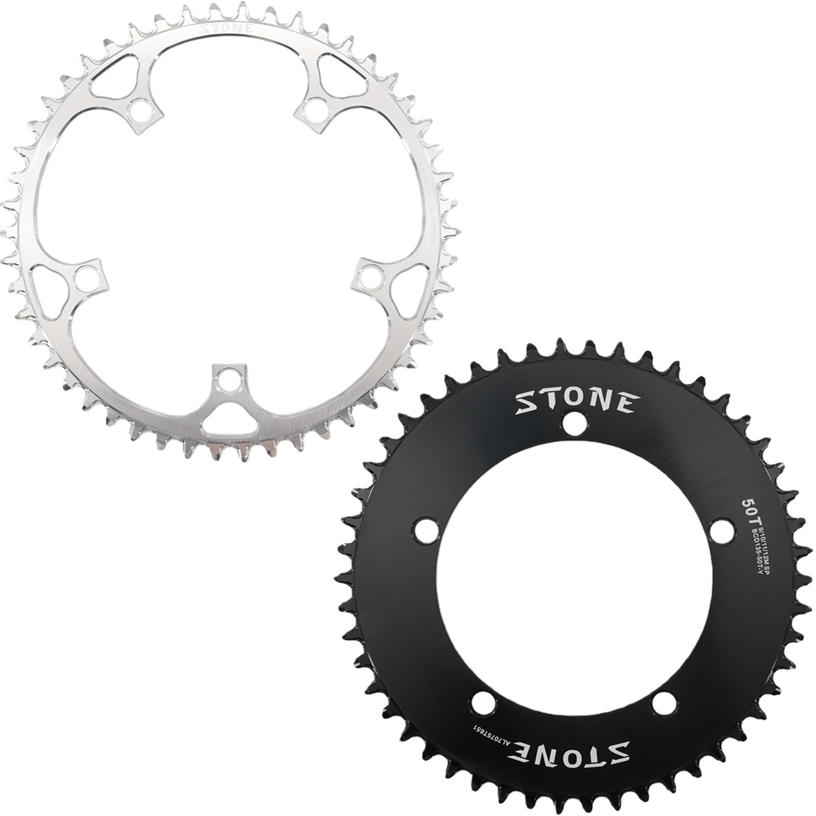 stone カンパニョーノ用135BCDラウンドチェーンリング - Stone 