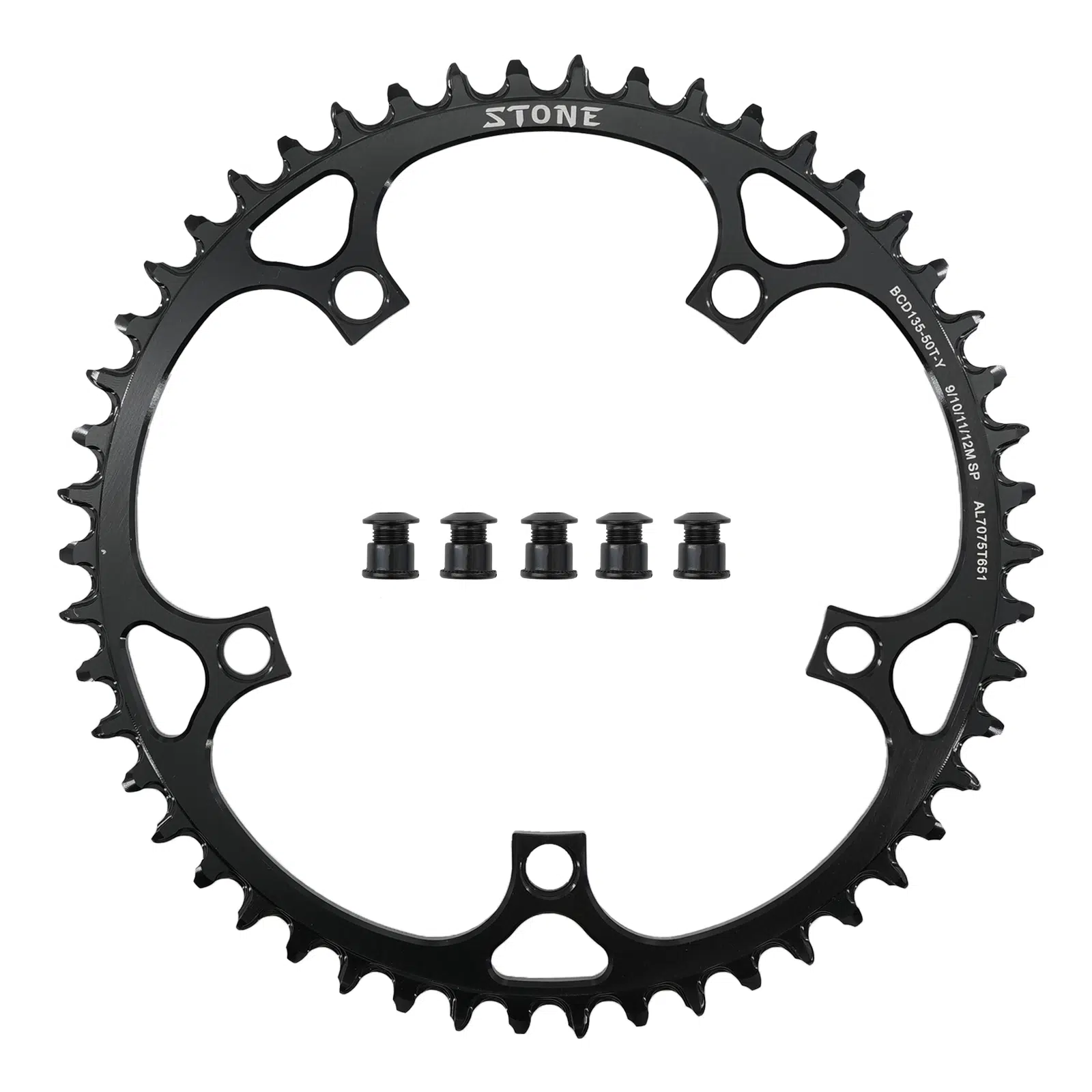 Stone 135BCD Chainring Round Narrow Wide 42 44 46 48 52 54 56T 58 60T Tooth Road MTB Bike ChainWheel for Campagnolo CP