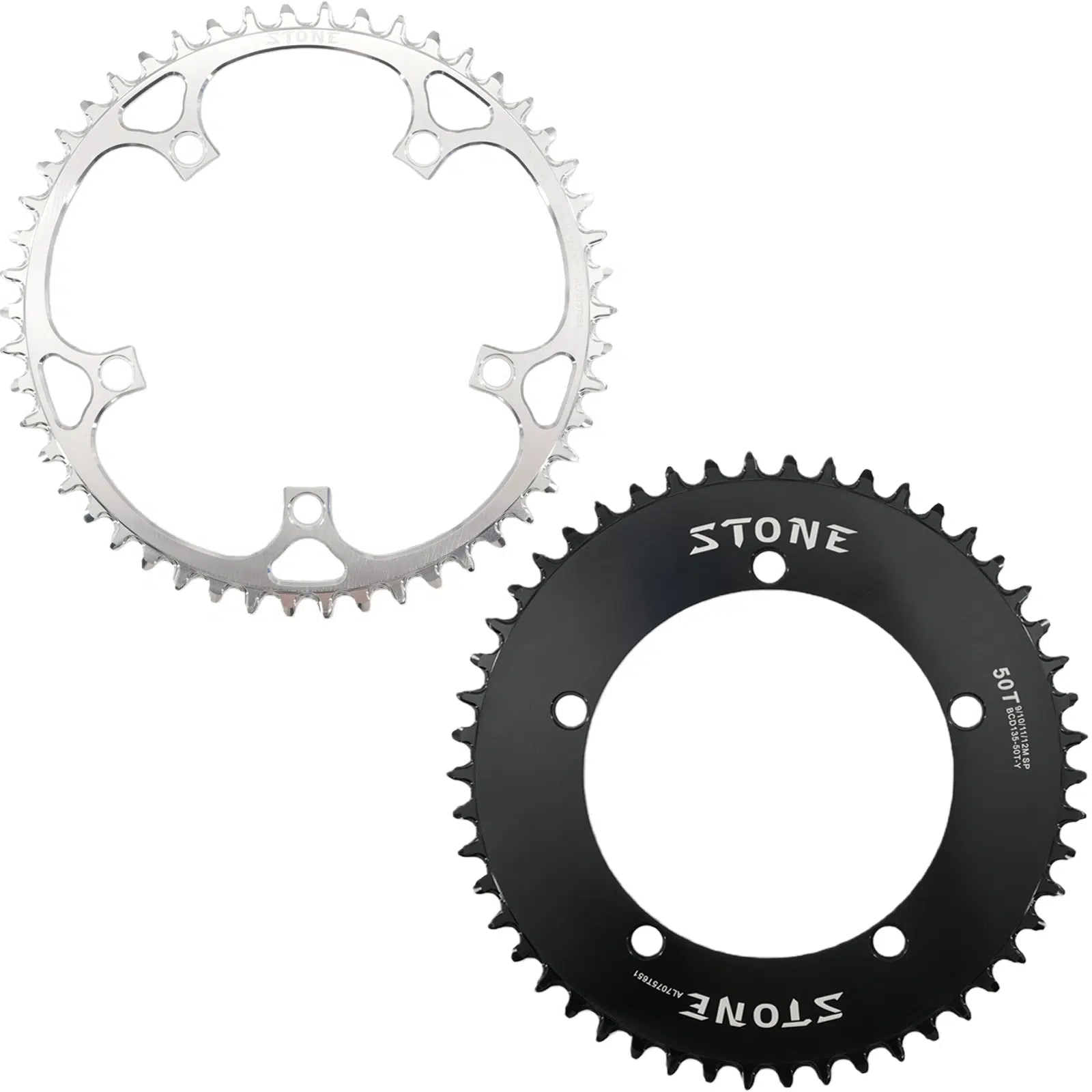 Stone 135BCD Chainring Round Narrow Wide 42 44 46 48 52 54 56T 58 60T Tooth Road MTB Bike ChainWheel for Campagnolo CP