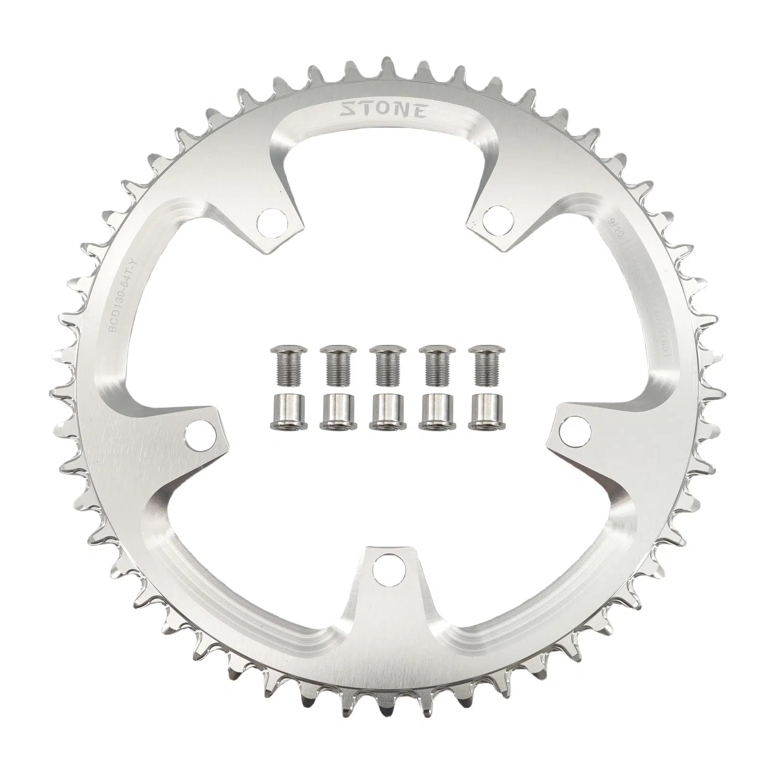 Stone 130BCD ラウンドチェーンリング シマノ 5700 6700 Sram レッド