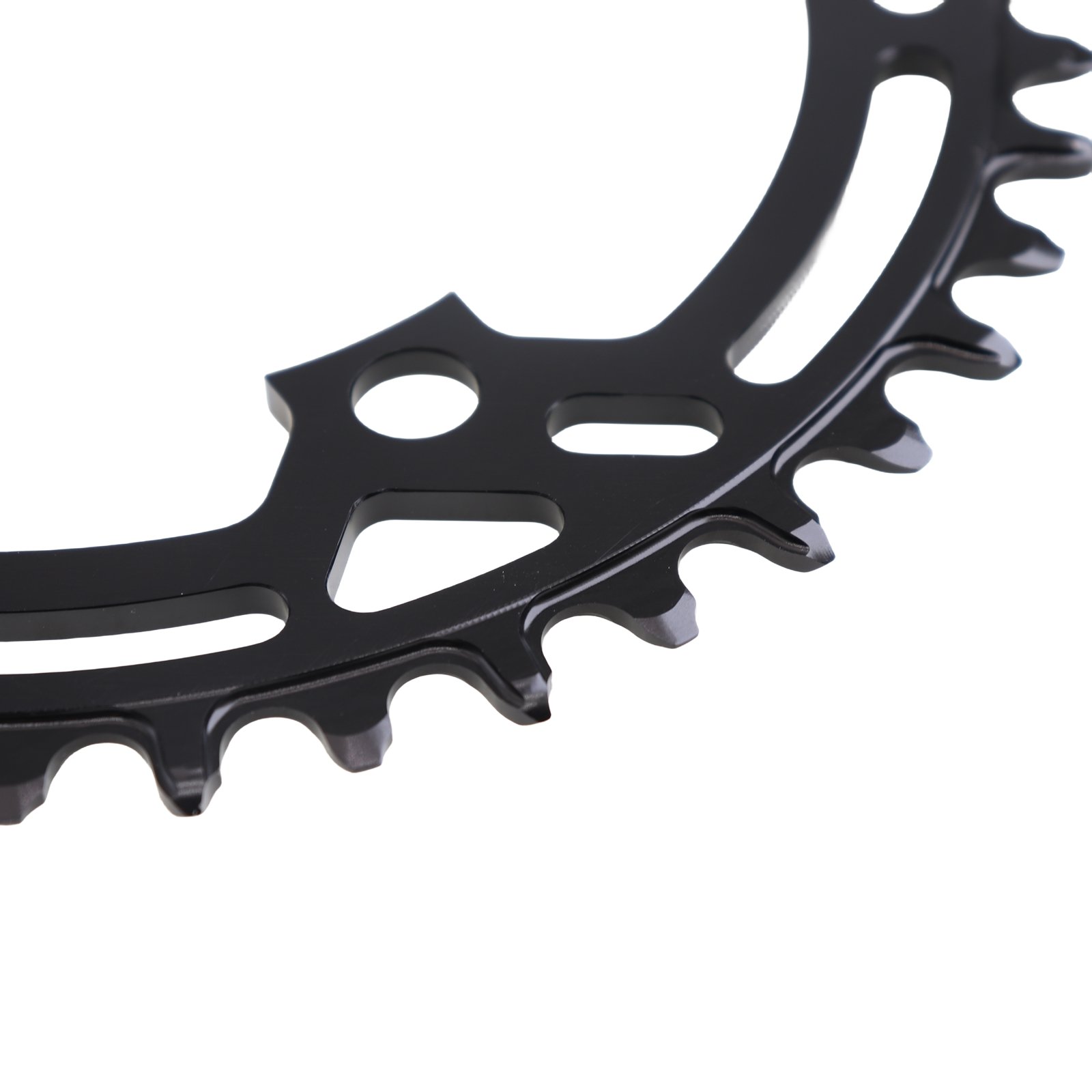 Corona Per Bici Sourcing Map 110BCD 38T: Alluminio CNC, Denti Stretti/larghi, Per 7-11 Velocità, MTB E Strada, Nero