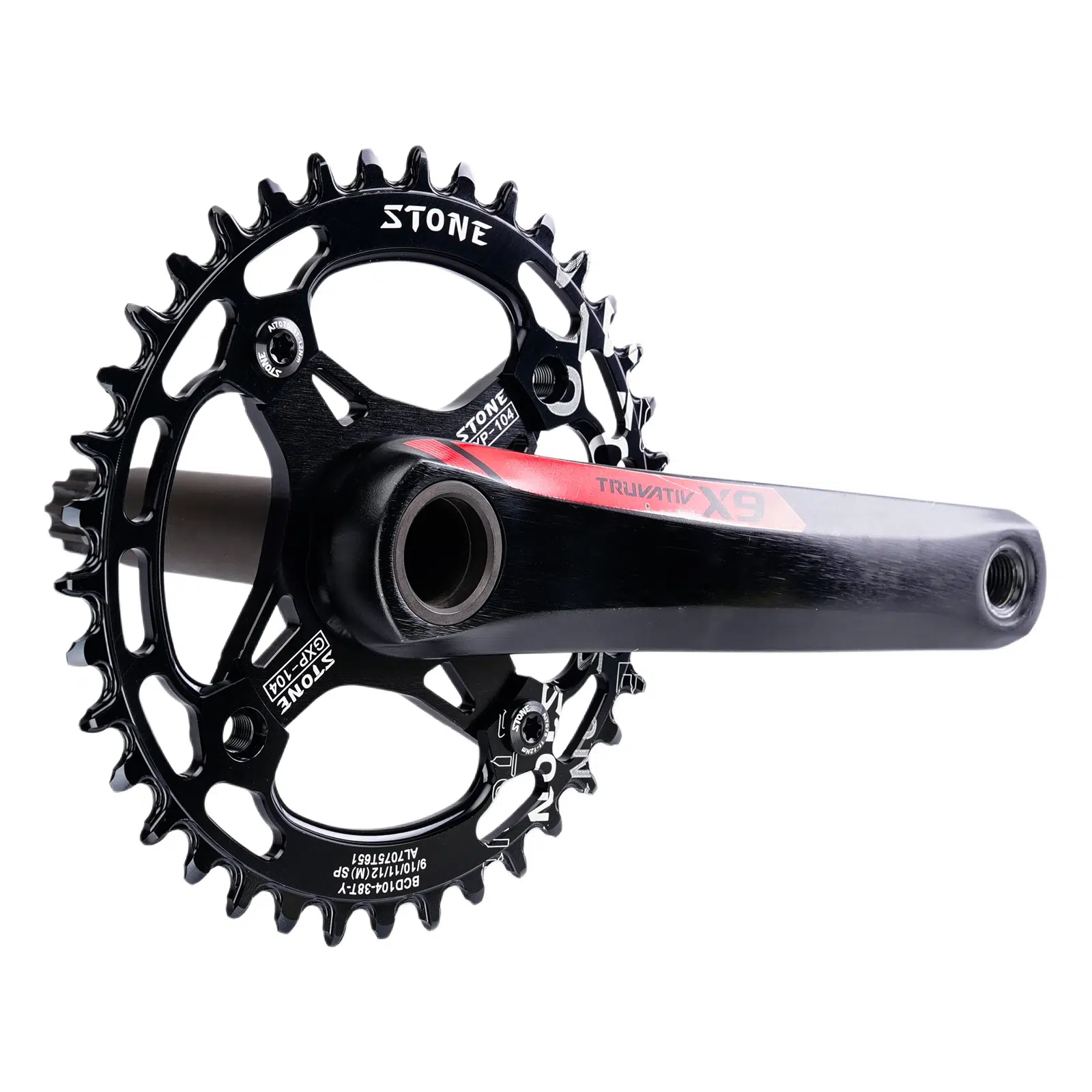 Stone チェーンリング スパイダー 0mm オフセット GXP から 104BCD