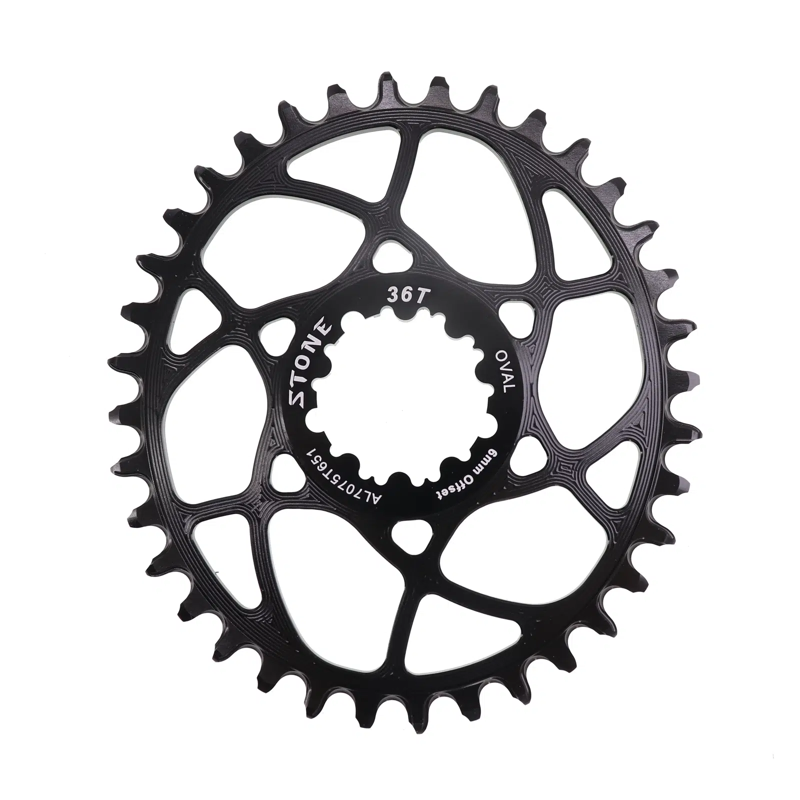 Stone 6mm offset GXP chainring Oval - Stone Chainrings – The