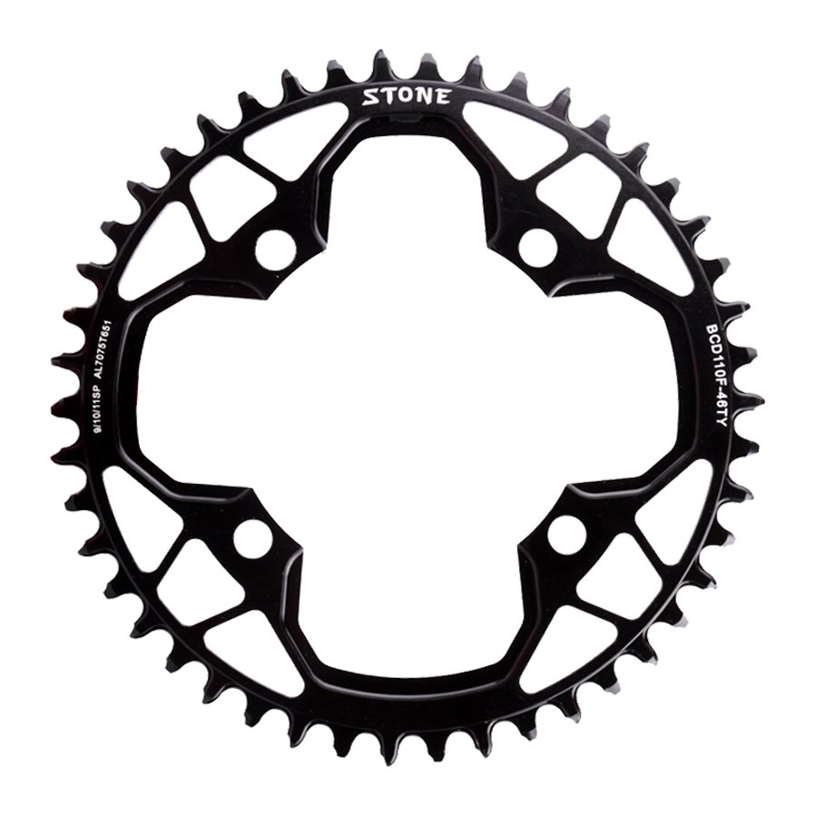 Stone 110BCD Round Chainring for FSA Gossamer, 34T–60T 1x Chainwheel