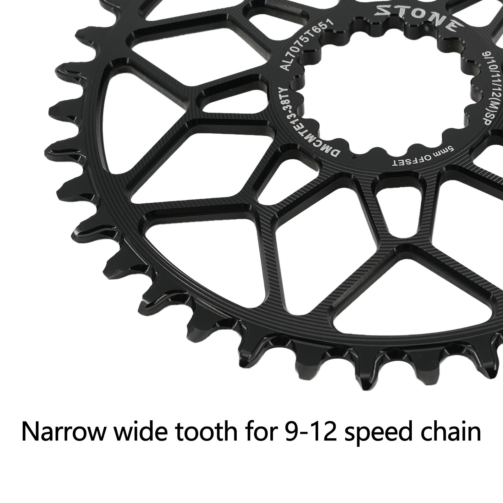 Stone 5mmオフセット バイクチェーンリング E*THIRTEEN E13 RG1 TRS 