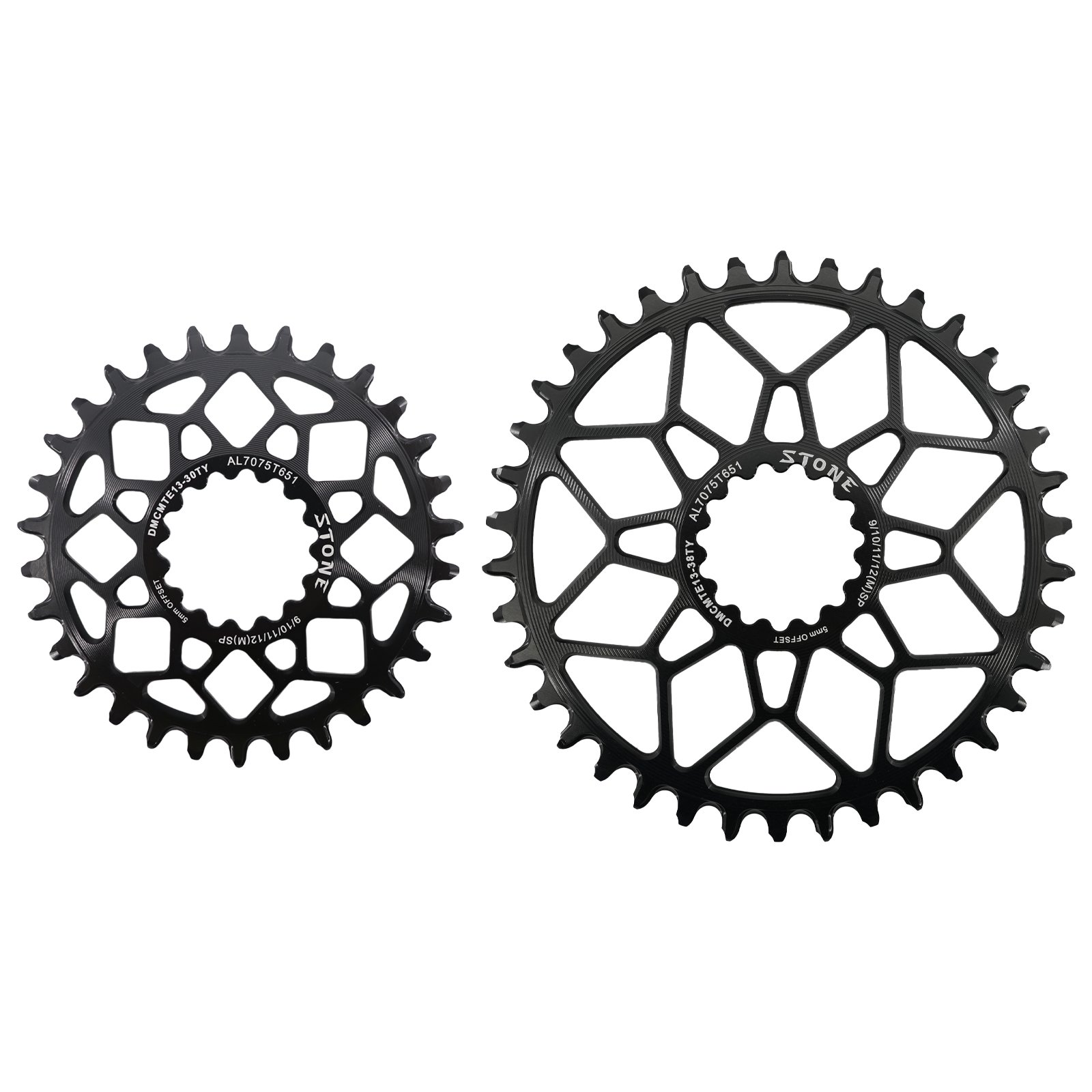 Stone 5mm Offset Bike Chainring for E*THIRTEEN E13 RG1 TRS XCX GRAVEL ...
