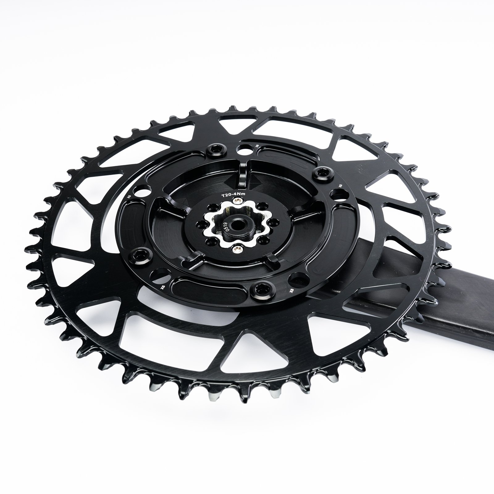 Stone AXS 체인링 어댑터 컨버터 스파이더 110BCD Sram Force Red Etap QUARQ 로드 바이크 그래블 12S  크랭크 105 R8000 8볼트용 - Stone 자전거 체인링